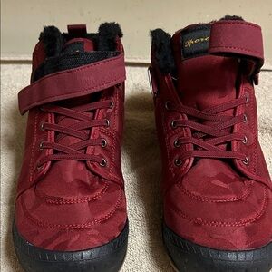 GORE-TEX Kids Red Sneakers with Black Trim